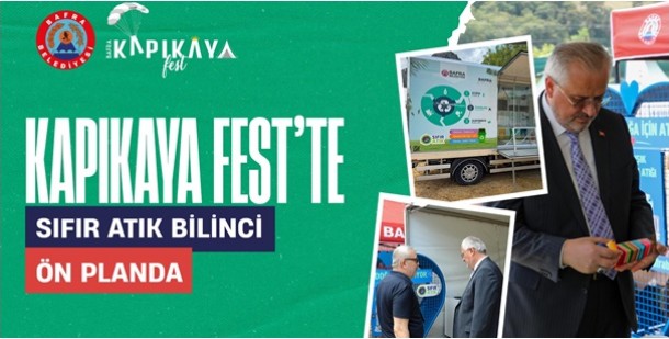 Bafra Belediyesi, çevreye duyarlı çalışmalarını KapıkayaFest’e de Taşıdı